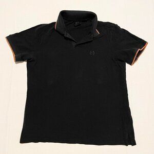 Armani Exchange Black Polo Shirt Short Sleeve Size L